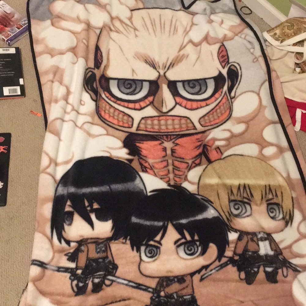 Super Cozy Attack on Titan Blanket
